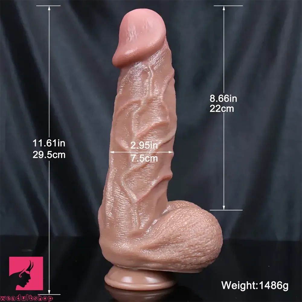 11.61in Super Huge Skin Realistic Thick Dildo Skin Feeling Skin Feel Toy