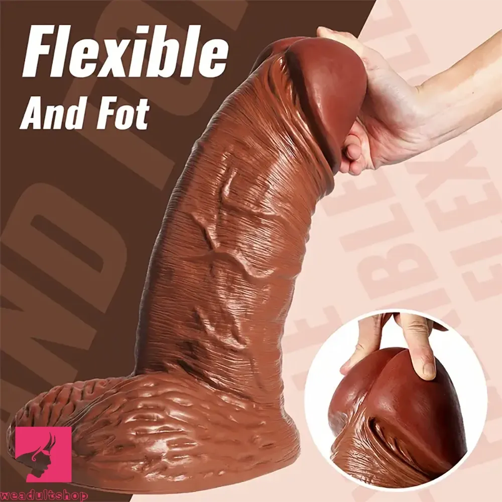 15.16in Realistic Silicone Big Dildo Sex Toy Thick G-spot Anal Prostate Dildo