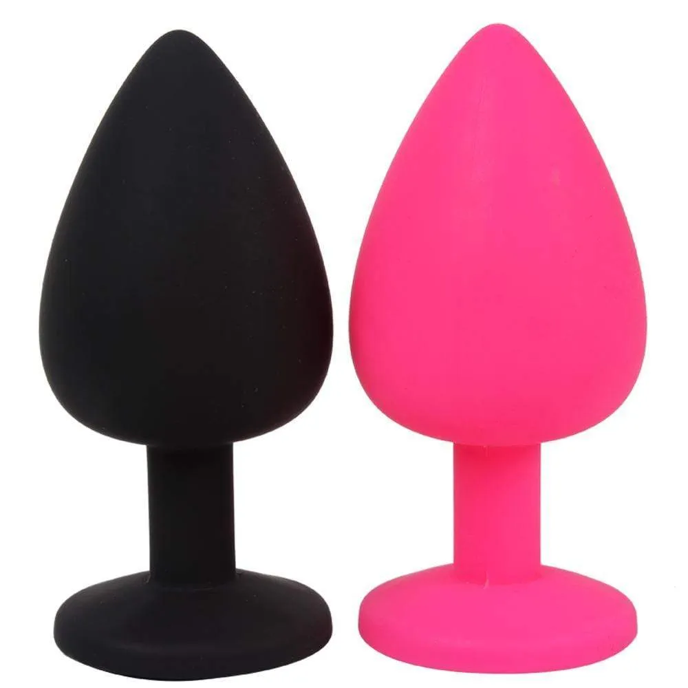 2 Colors Jeweled Silicone Plug
