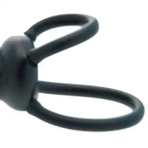 6-inch You2toys Black Dildo with Cock Ring