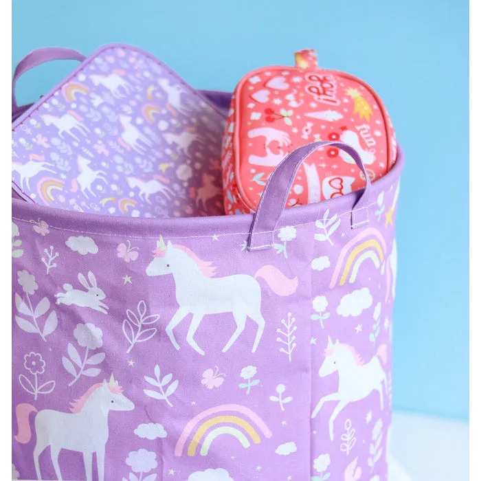 A Little Lovely Company Storage Basket: Unicorn Dreams