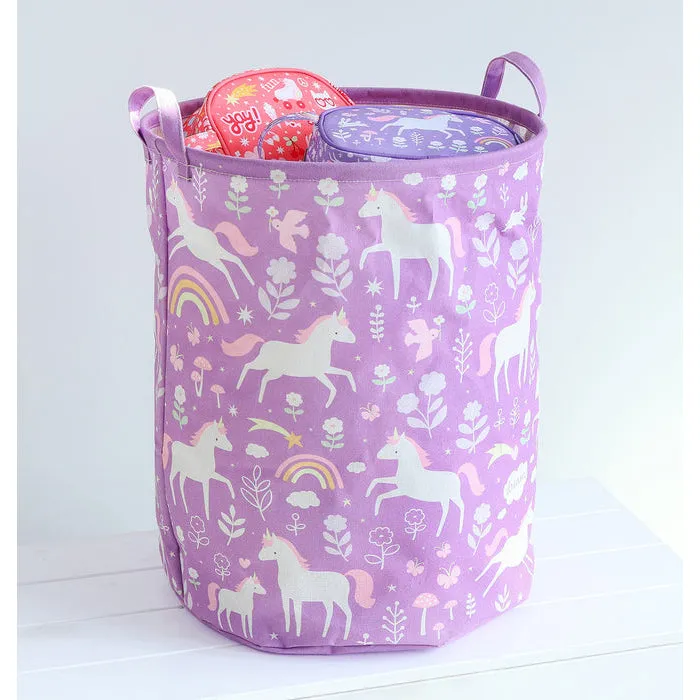 A Little Lovely Company Storage Basket: Unicorn Dreams