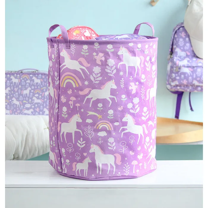 A Little Lovely Company Storage Basket: Unicorn Dreams