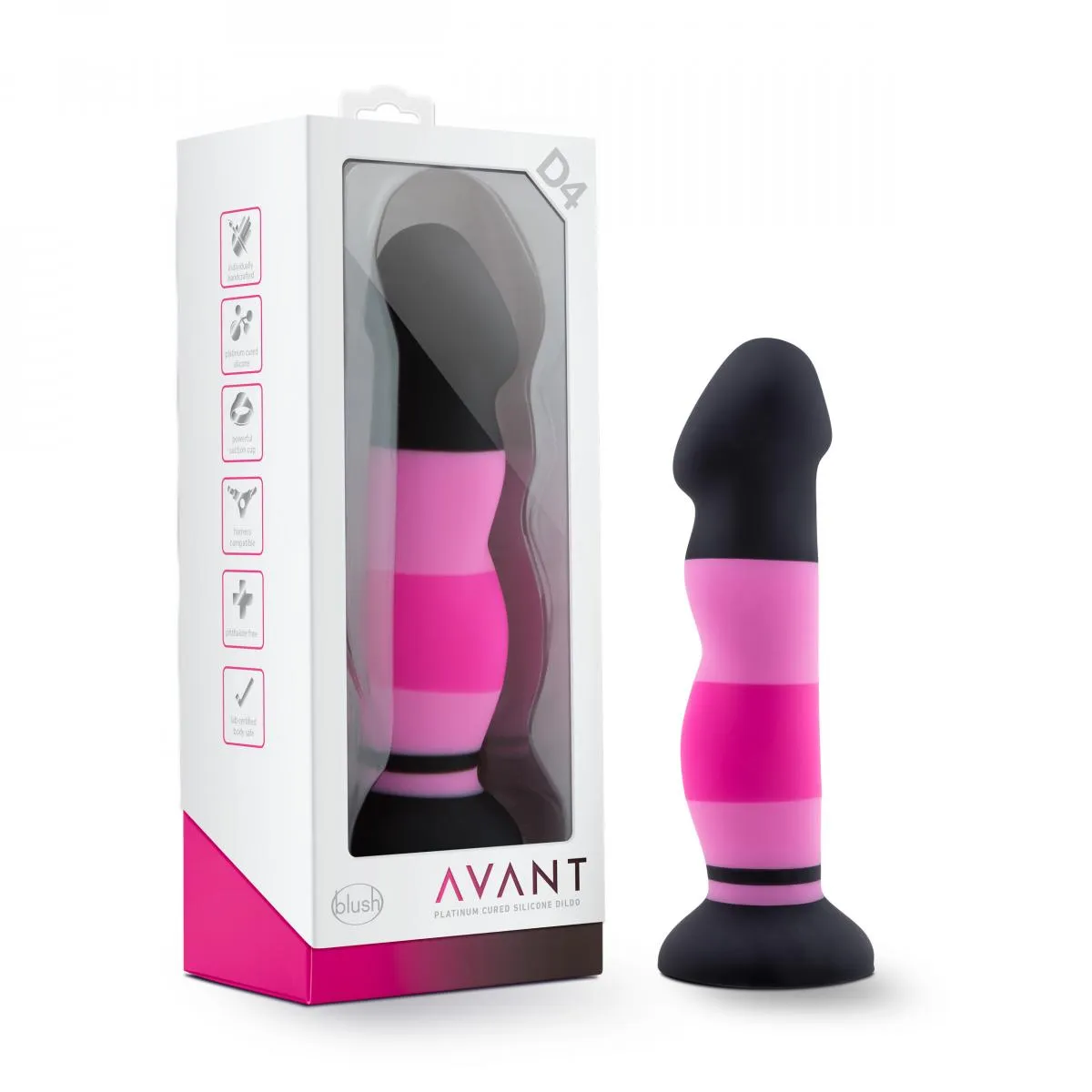Avant Sexy in Pink Silicone Dildo With Suction Cup