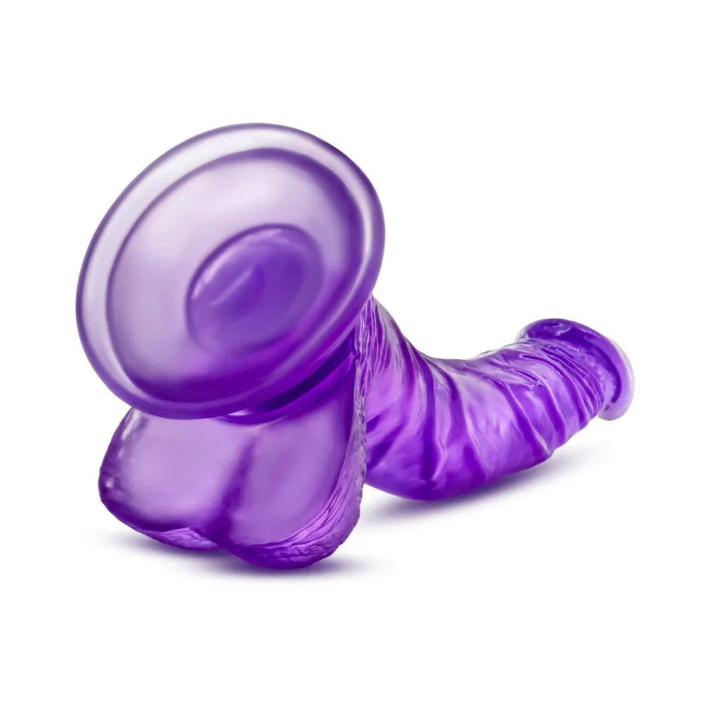 B Yours Sweet 'n Hard 7 Realistic 8.5 in. Dildo with Balls Purple