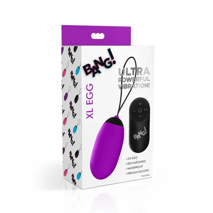 Bang Vibrating XL Egg With Remote by XR