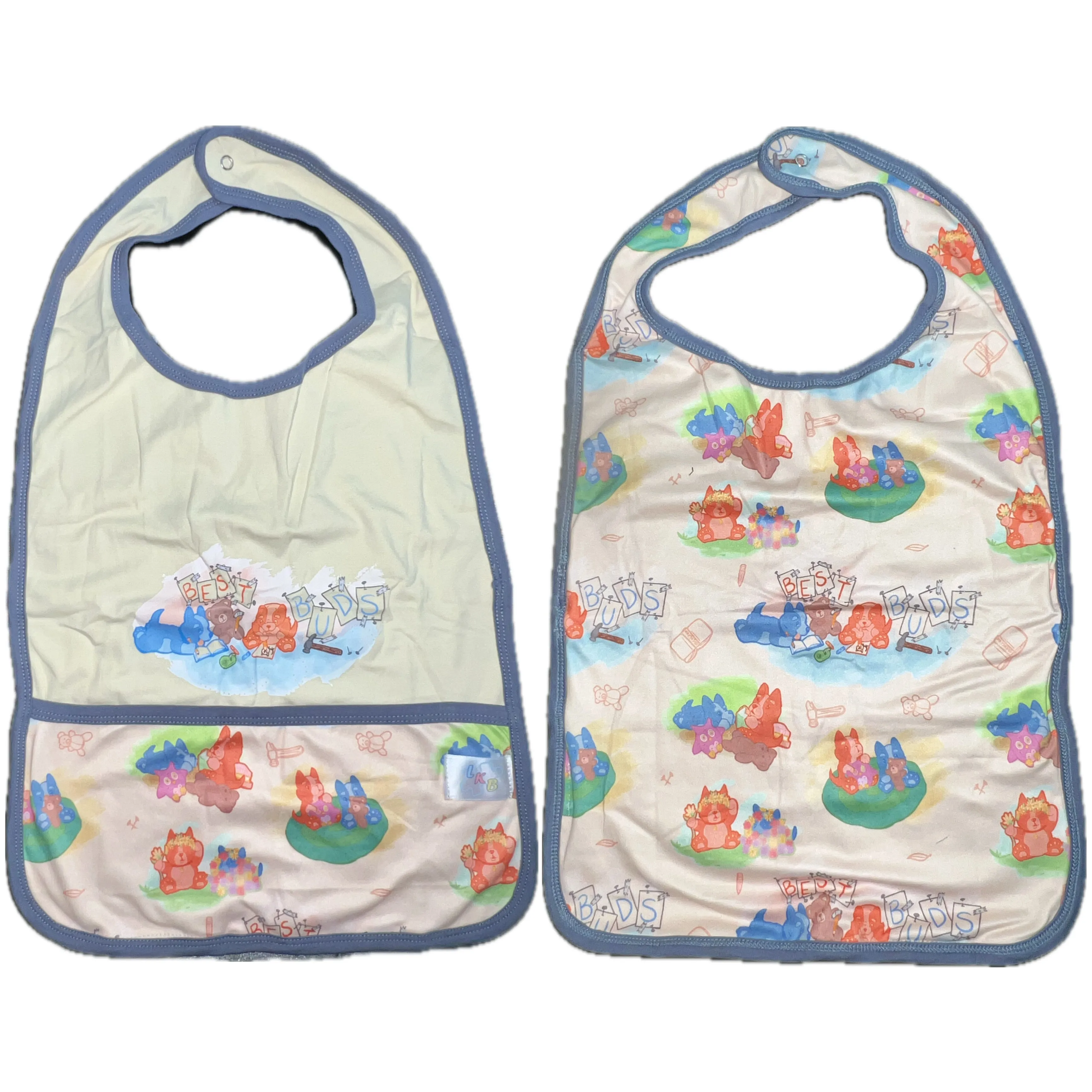 Best Buds Puppy Pals Double Sided Adult Bib