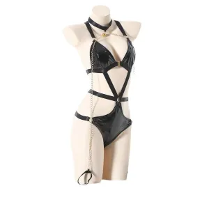 Big Thrill Energy Leather Harness Lingerie