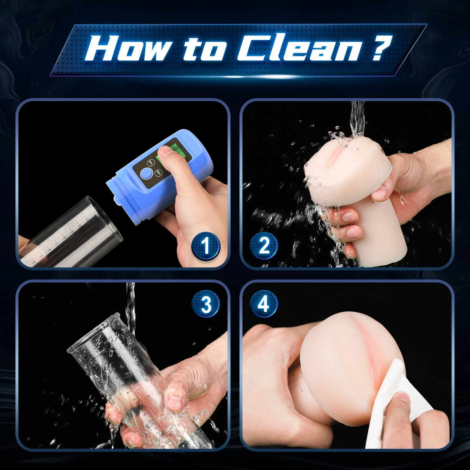 BlissfulBlossom - 3 in 1 Penis Enlargement Pump