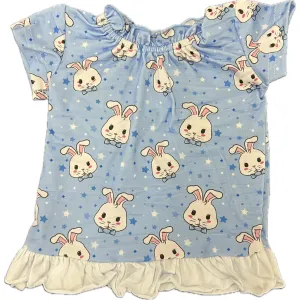 Blue Baby Bunny Stuffie Nightgown