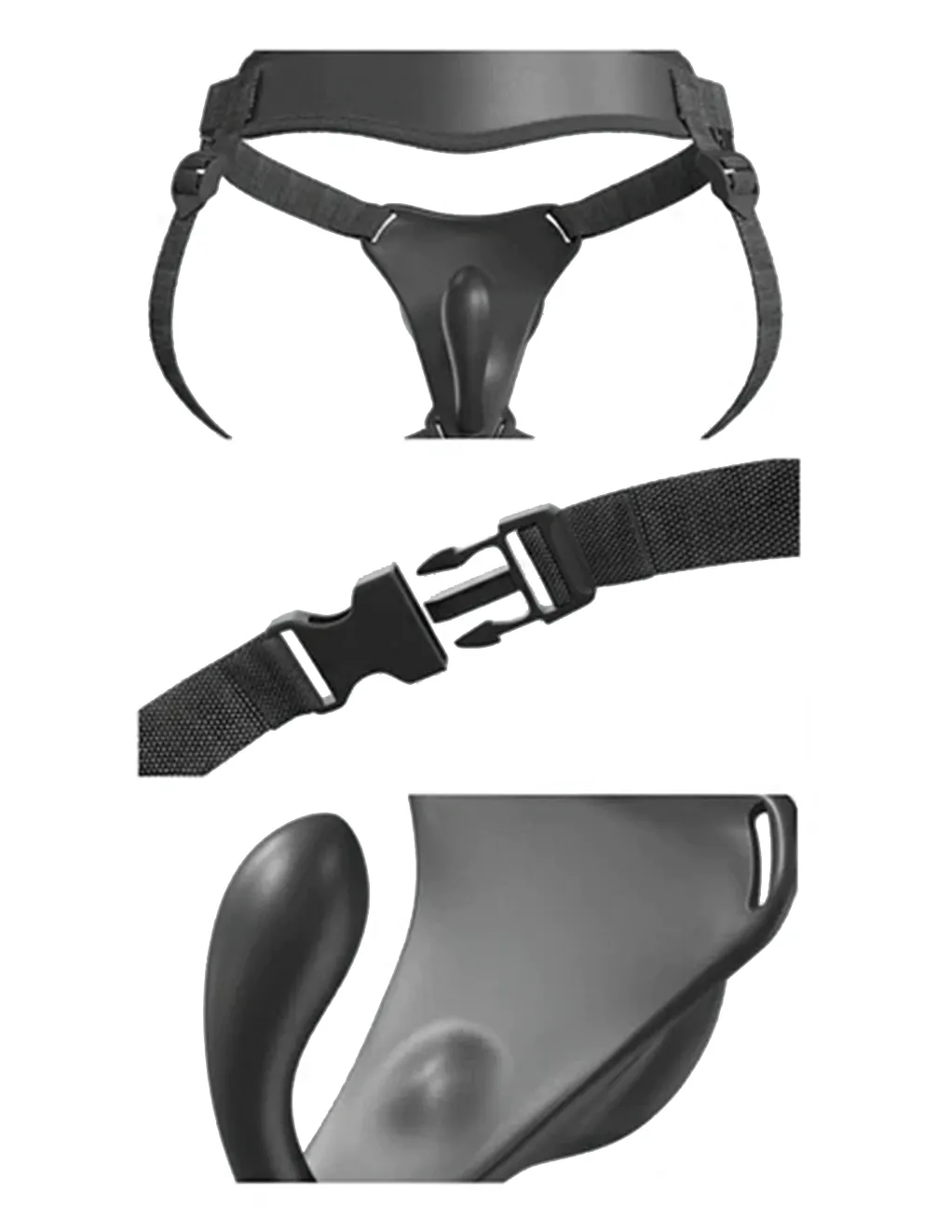 Body Dock G-Spot Pro Suction Cup Dildo Harness