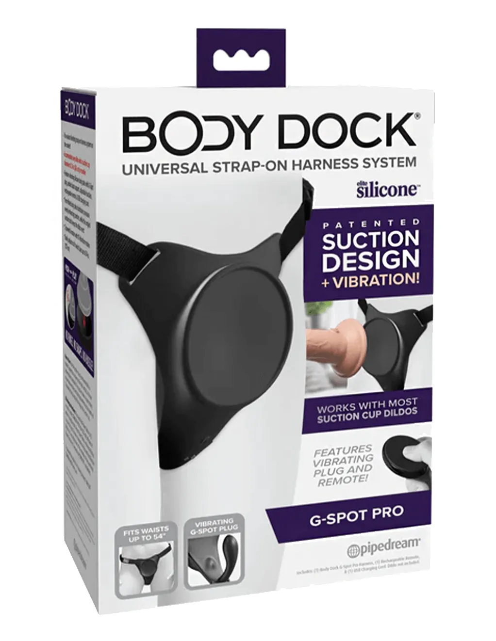 Body Dock G-Spot Pro Suction Cup Dildo Harness