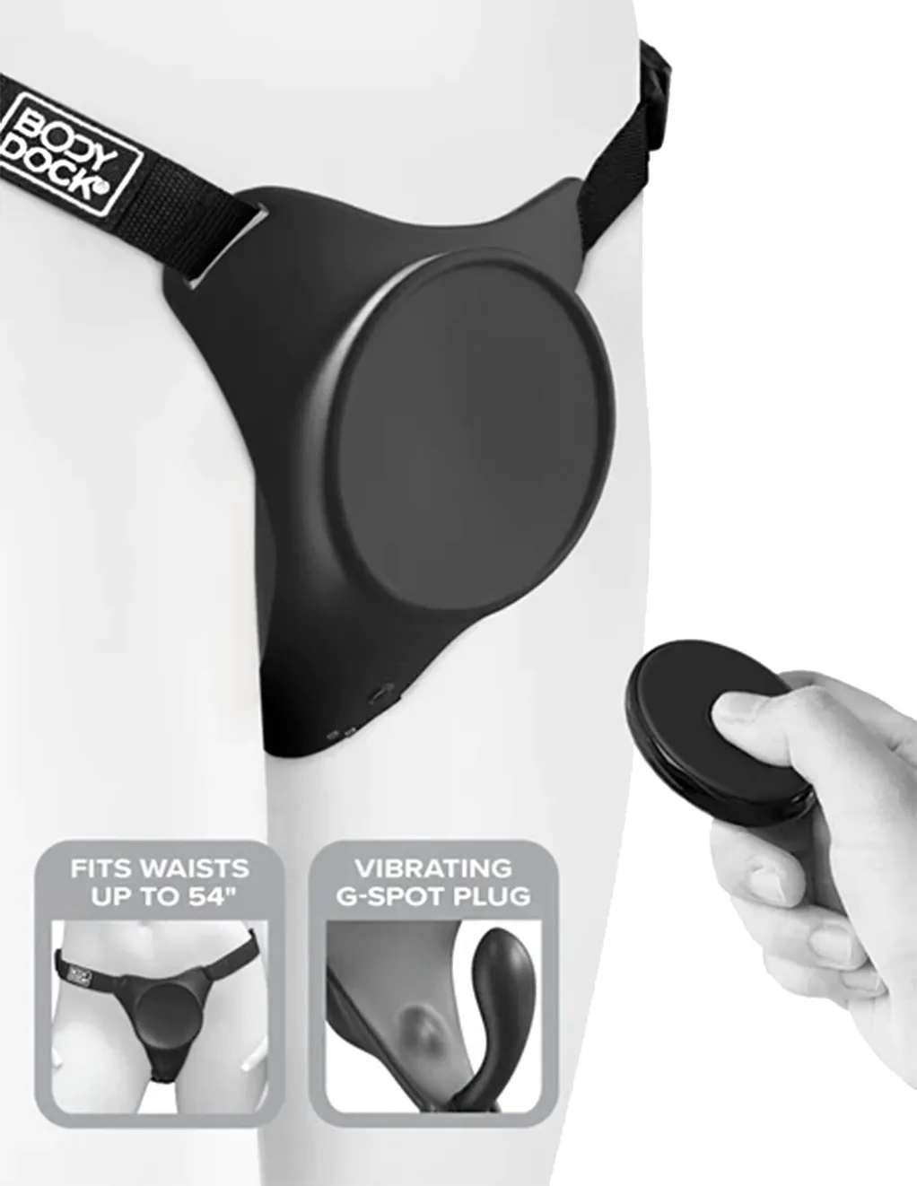 Body Dock G-Spot Pro Suction Cup Dildo Harness