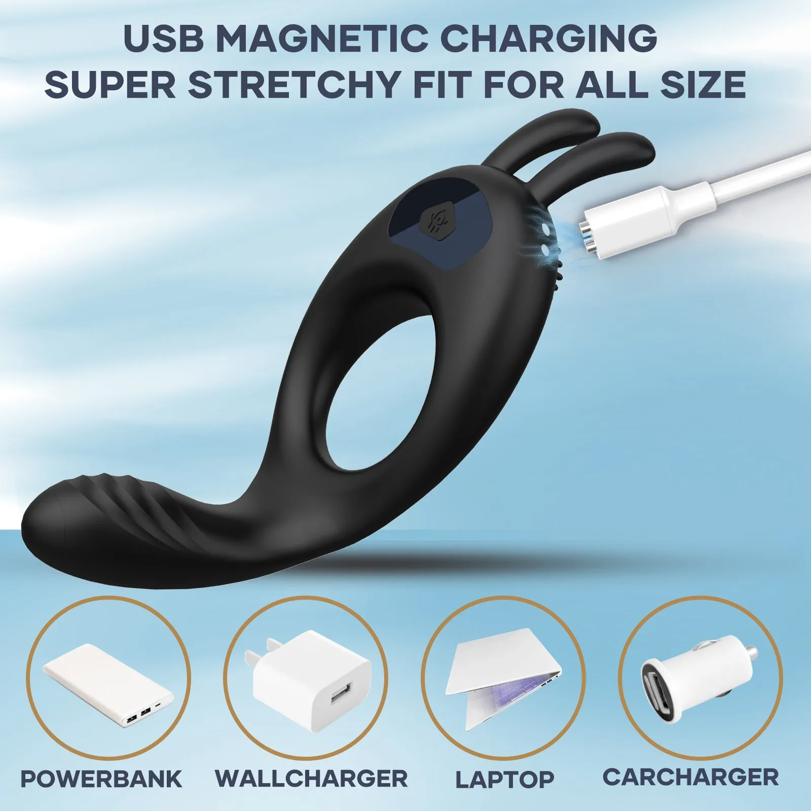 Calex Smart APP Couples Vibrating Cock Ring | Clitoris Stimulation | Perineal Stimulation