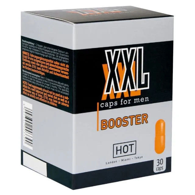 Capsule HOT XXL Caps for men BOOSTER. pentru potență și performanțe sexuale îmbunătățite. 30 buc