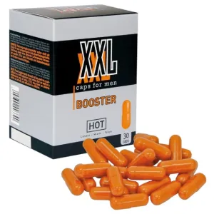 Capsule HOT XXL Caps for men BOOSTER. pentru potență și performanțe sexuale îmbunătățite. 30 buc