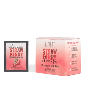 Cleanse 16ct Strawberry Personal Cleansing Wipes