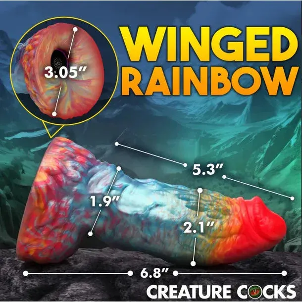 Creature Cocks Rainbow Pheonix Vibrating Dildo by XR
