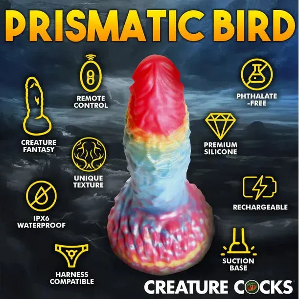Creature Cocks Rainbow Pheonix Vibrating Dildo by XR