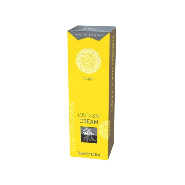 Cremă SHIATSU Orgasm Cream Couple. pentru stimularea orgasmului în cuplu. cu efect de încălzire și furnicături. 30 ml