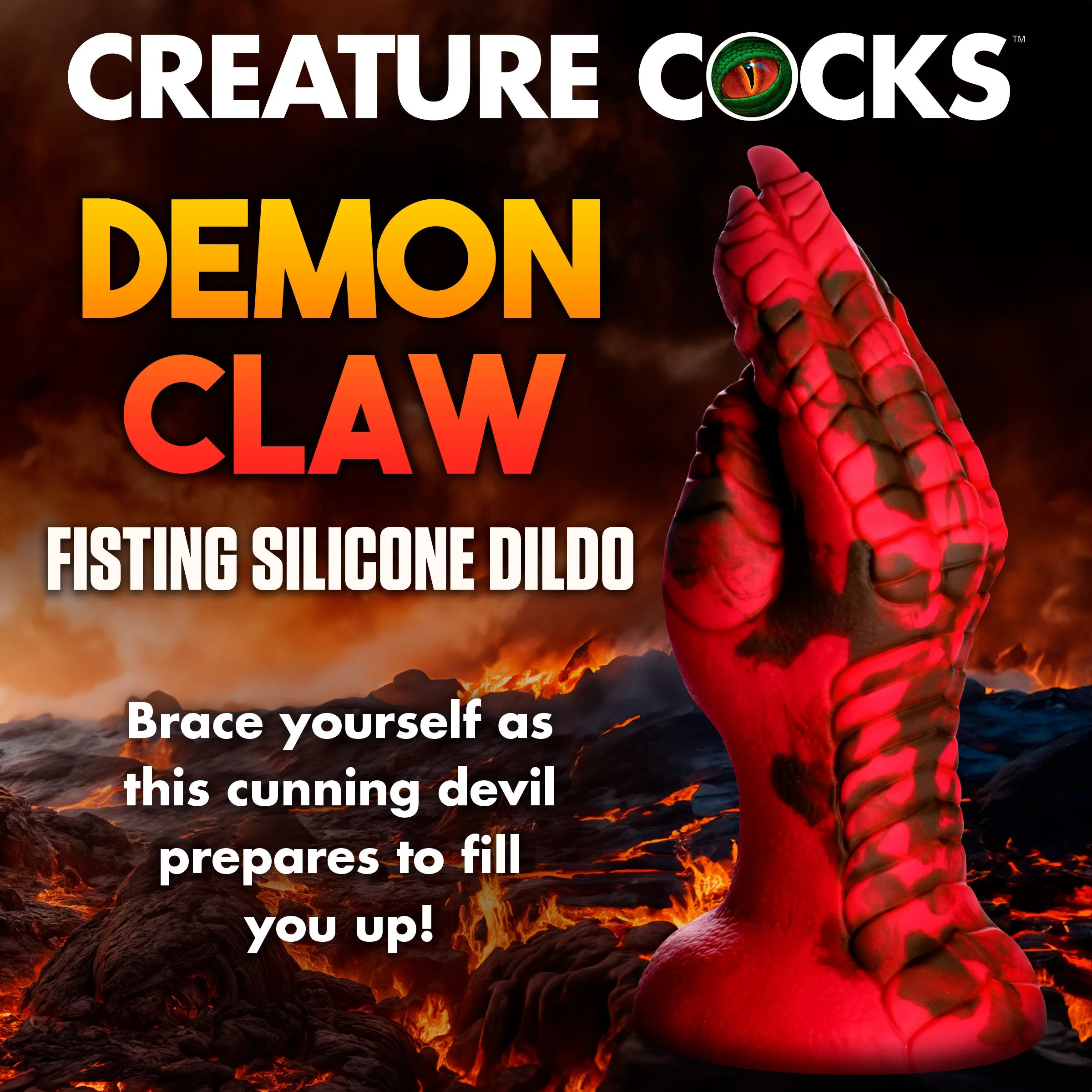 Demon Claw Fisting Dildo - Red
