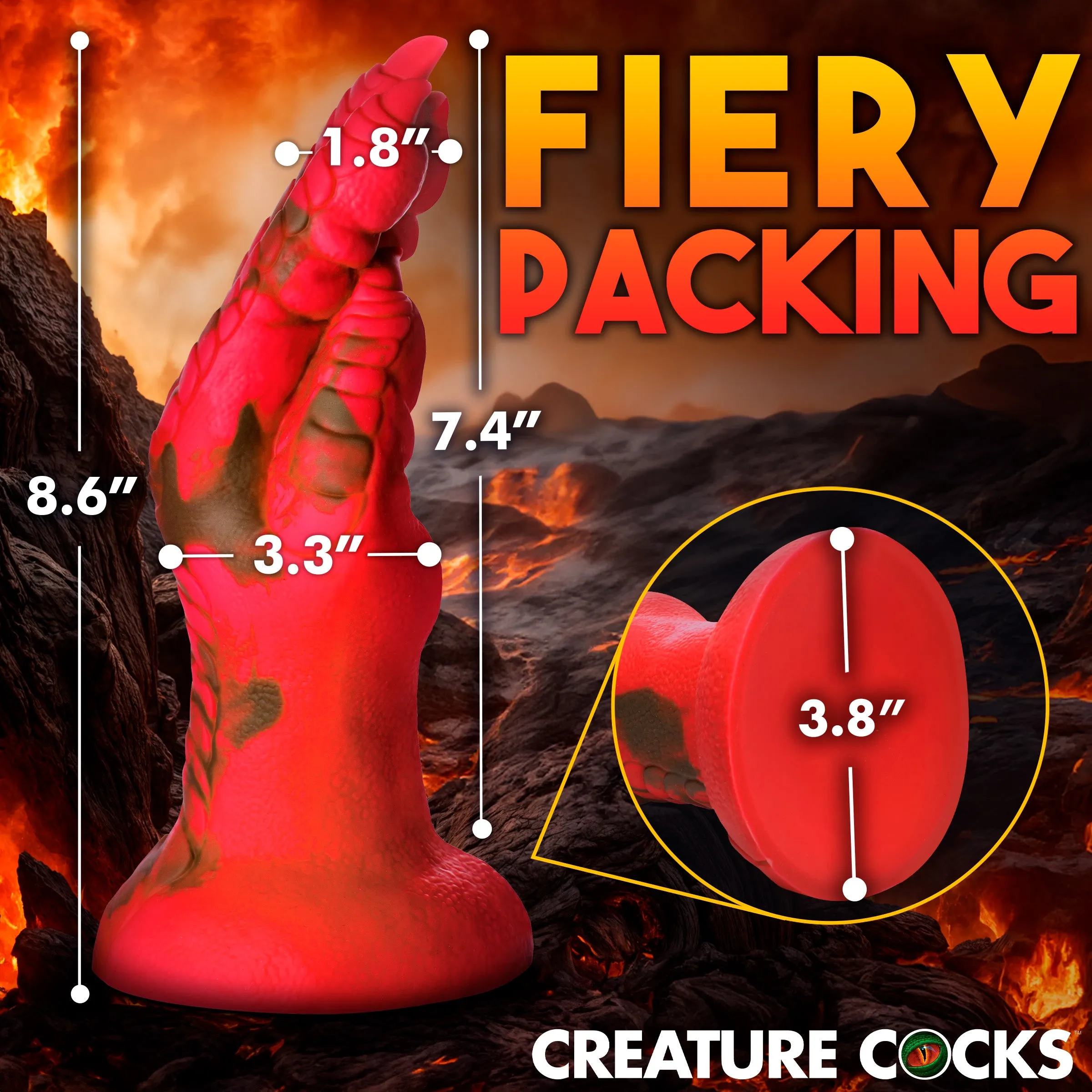 Demon Claw Fisting Dildo - Red