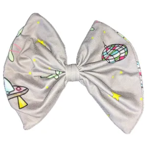 Disco Aliens Fabric Hair Bow *