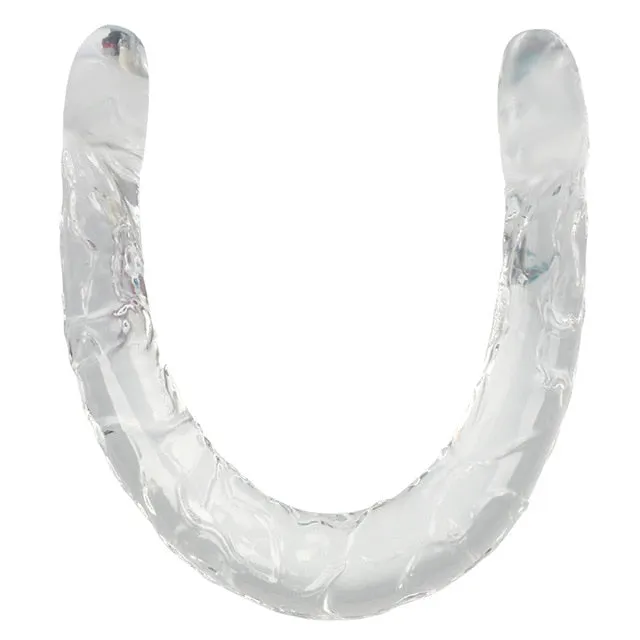 Double Long Soft Jelly Realistic Dildo