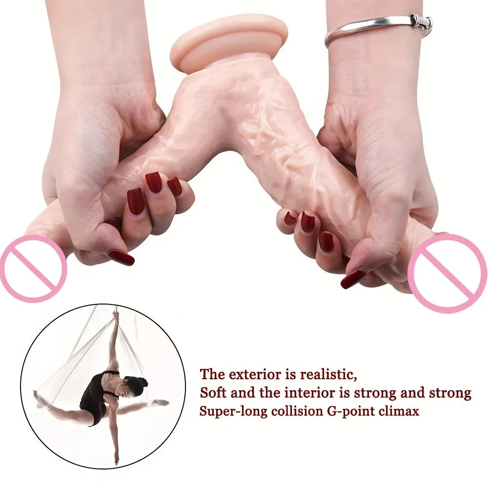 Double Sided Anal Dildo Butt Plug - Realistic Dildos Suction Cup Female Couple Sex Toys