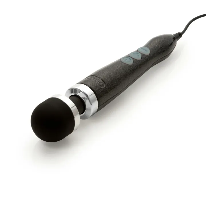 Doxy Number 3 Aluminum Extra Powerful Wand Vibrator -  Disco Black