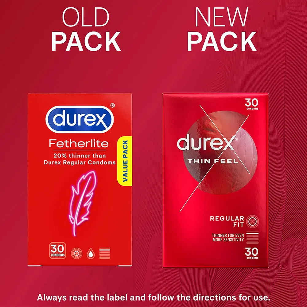 DUREX Thin Feel Latex Condoms 30's Width 54mm