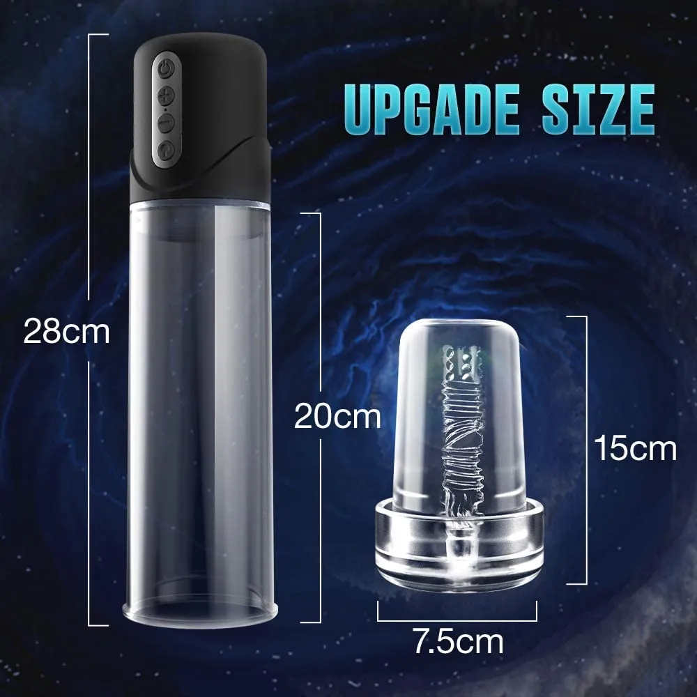 Electric Male Masturbator Cup with Visible Enlargement Function