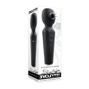Evolved - Rainbow Sucker Clit Massager (Black)