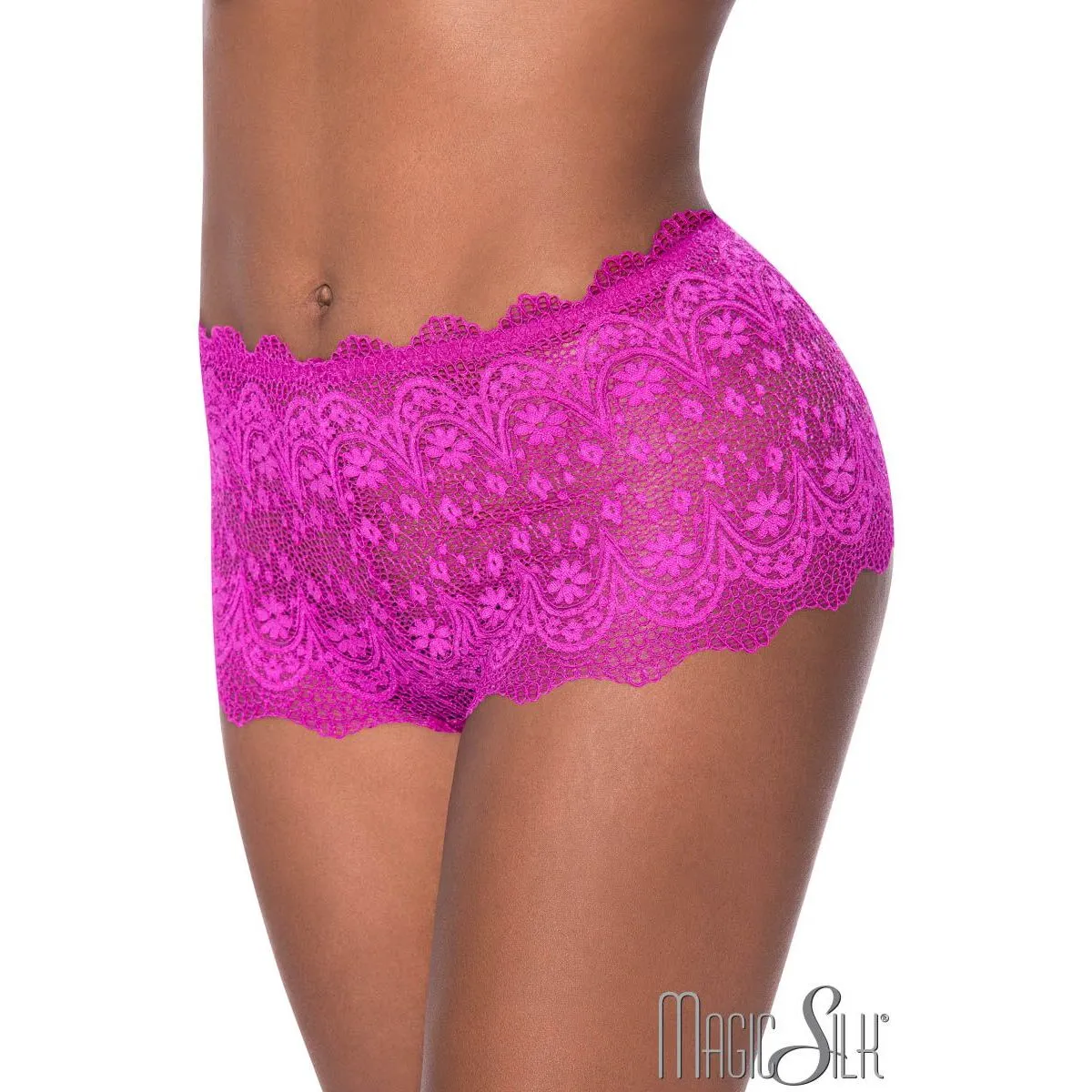 Exposed Lace Boyshorts by Magic Silk