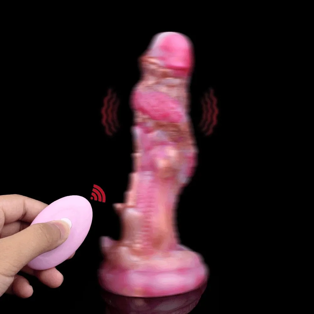 Fantasy Dragon Dildo Butt Plug - Remote Control Vibrating Monsterdildo Prostate Massager