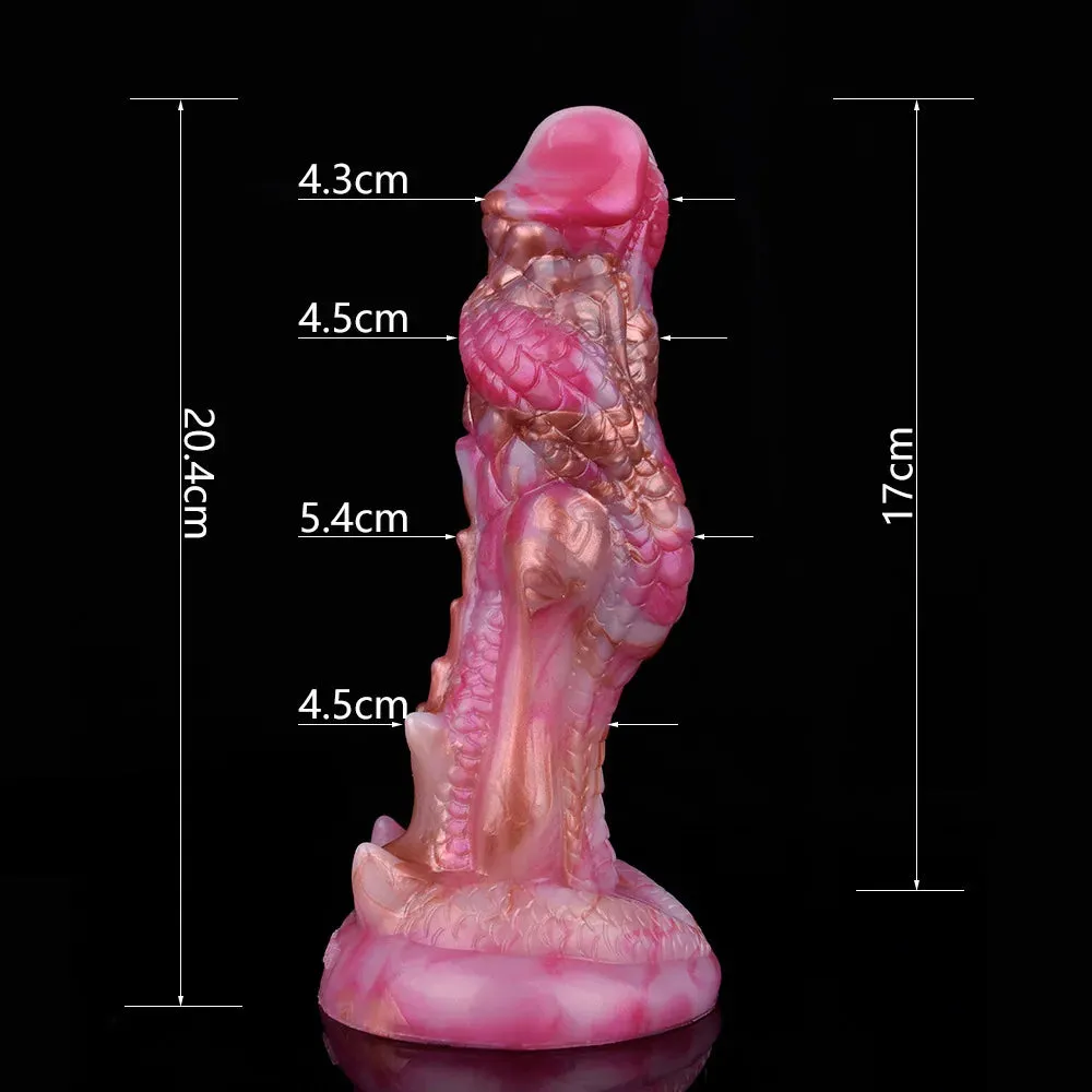 Fantasy Dragon Dildo Butt Plug - Remote Control Vibrating Monsterdildo Prostate Massager