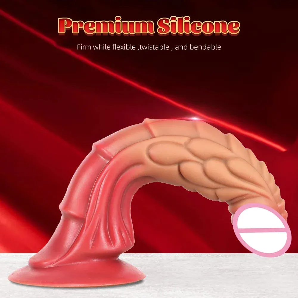 Fantasy Monster Dildo Butt Plug - Realistic Dragon Tentacle Dildos Anal Sex Toys