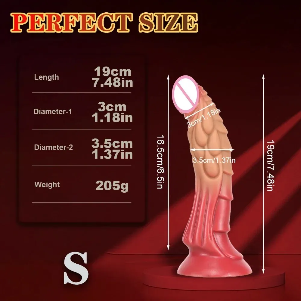 Fantasy Monster Dildo Butt Plug - Realistic Dragon Tentacle Dildos Anal Sex Toys