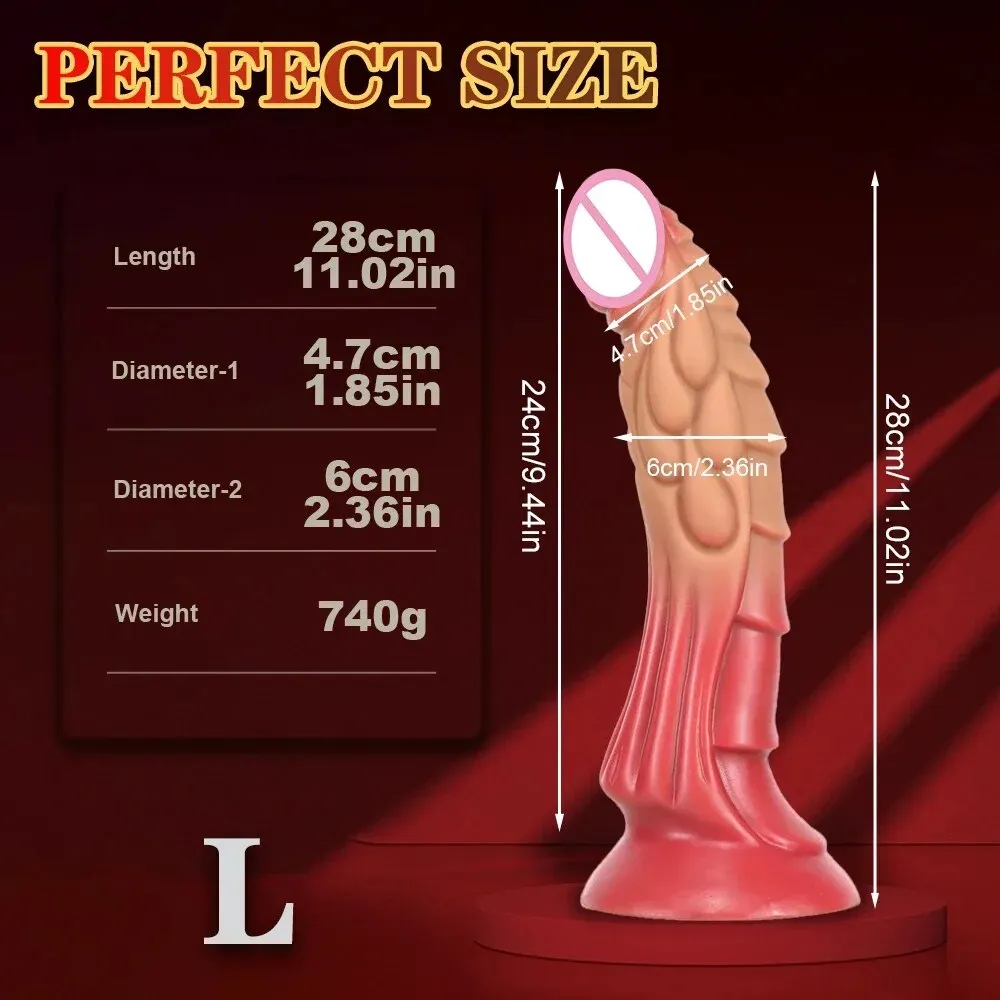 Fantasy Monster Dildo Butt Plug - Realistic Dragon Tentacle Dildos Anal Sex Toys