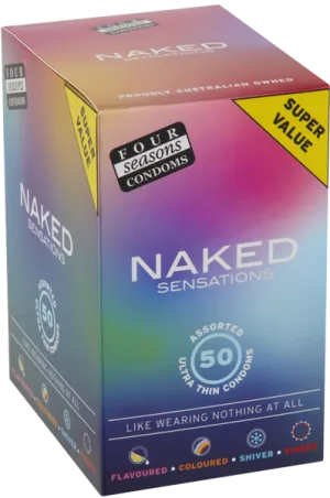 Four Seasons Naked Sensations Condoms 50's Width 52-54mm