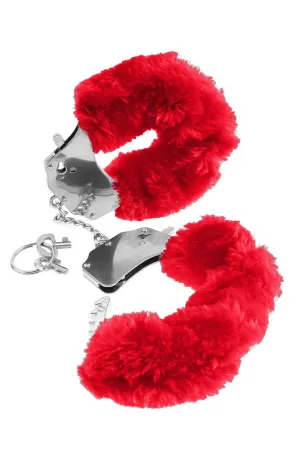 Furry Cuffs in Red