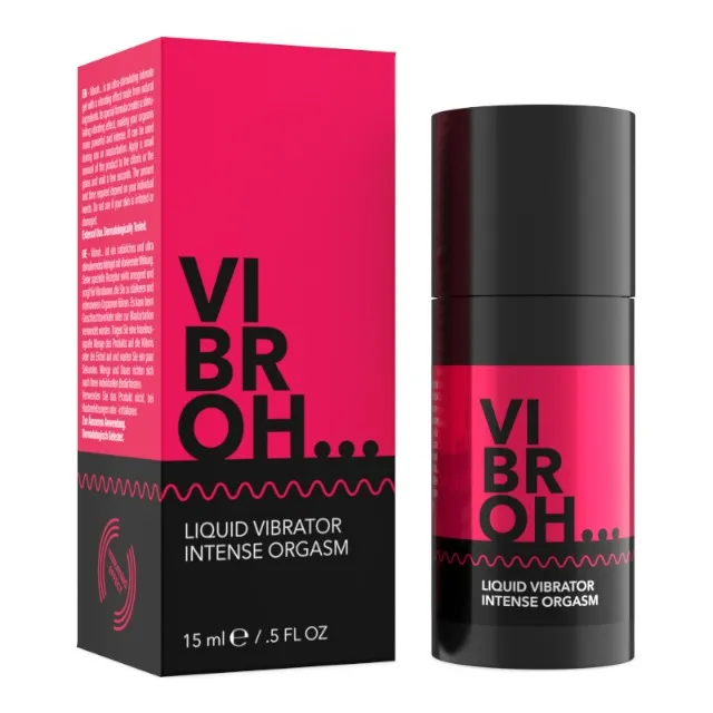 Gel intim VIBROH Liquid Vibrator. cu efect de furnicături. pentru stimularea clitorisului și orgasm intens. 15 ml