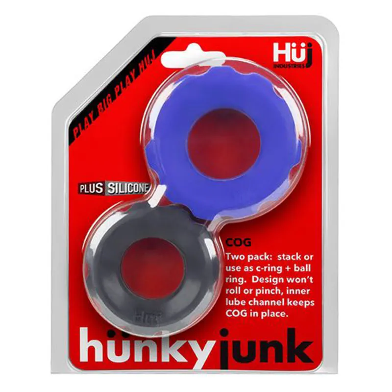 Hunkyjunk COG 2 size c-ring. pack. cobalt / tar