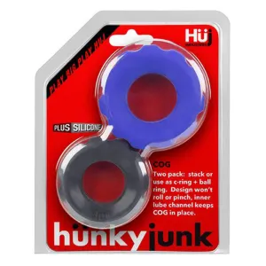 Hunkyjunk COG 2 size c-ring. pack. cobalt / tar