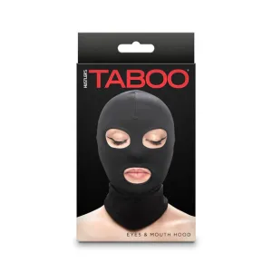 Hustler Taboo Eyes & Mouth Hood by Ns Novelties
