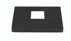 Inox Black Square Post Base Cover