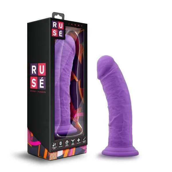Jammy Thick 8 Inch Purple Silicone Dildo