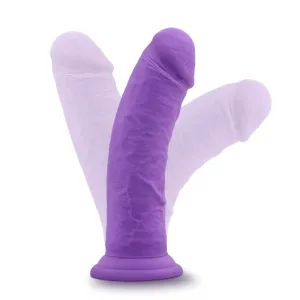 Jammy Thick 8 Inch Purple Silicone Dildo