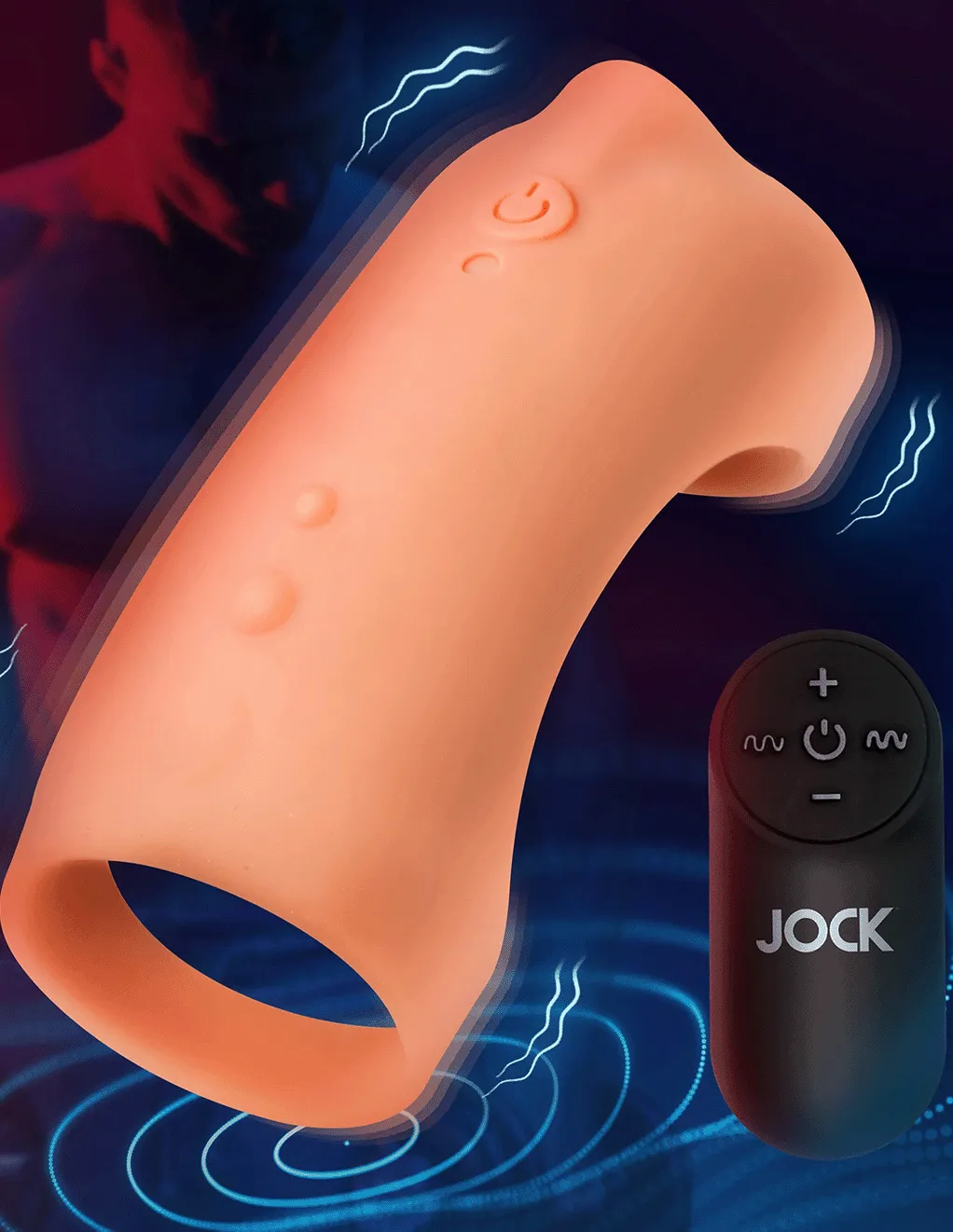 Jock Remote Control Vibrating Penis Sleeve