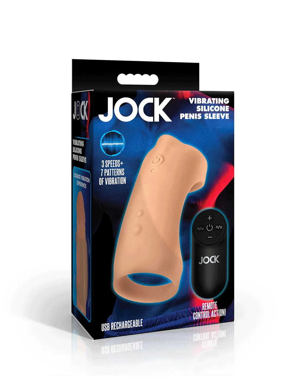 Jock Remote Control Vibrating Penis Sleeve